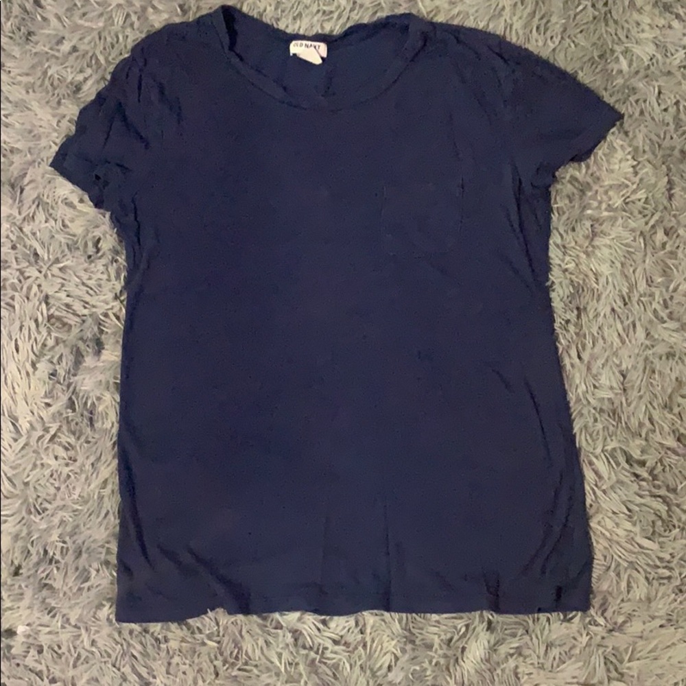 navy blue t-shirt